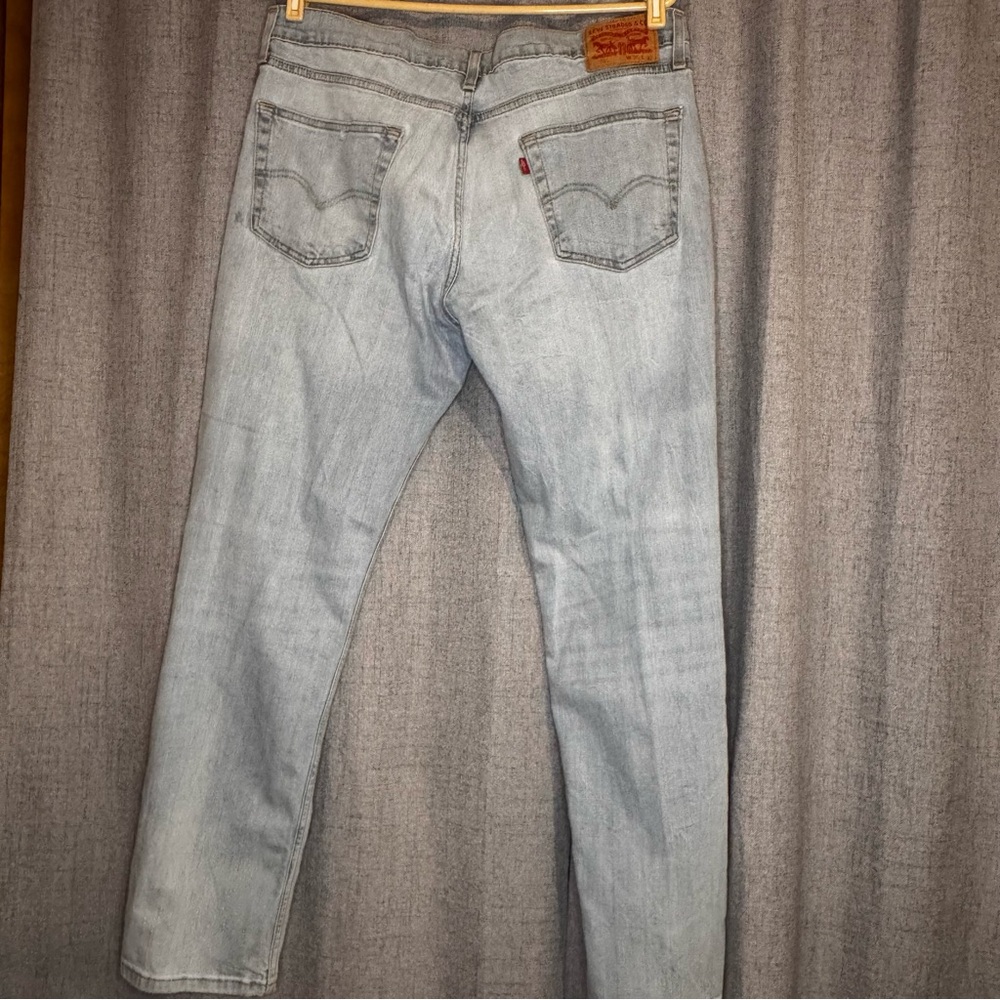 Levi’s 511 Slim Fit Jeans 36x32 Light Wash Faded Y2K 90s Denim - Picture 3 of 8